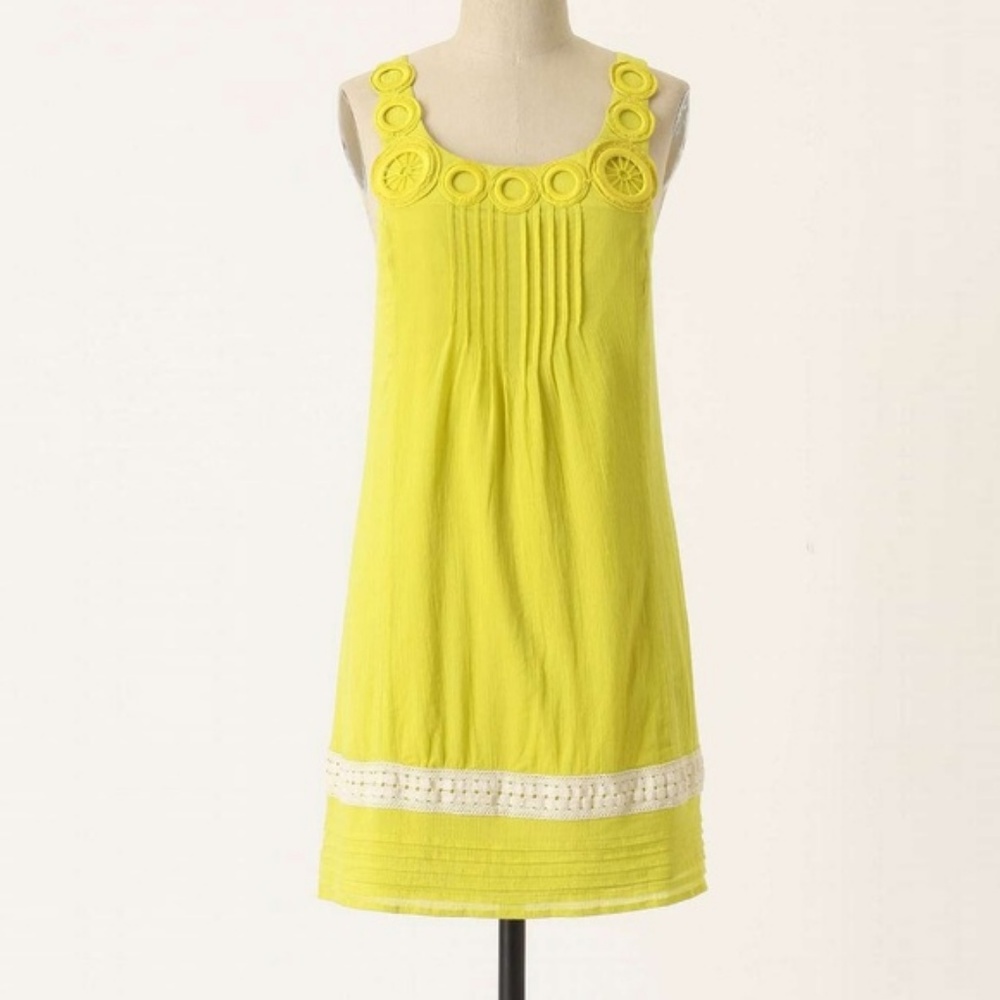 Anthropologie (Edme & Estyllte) dress - M - yellow